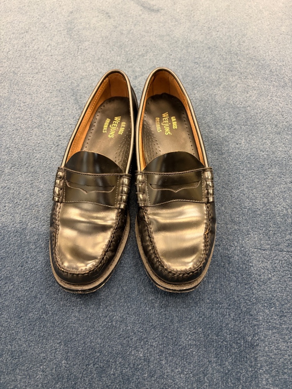 G.H. Bass & Co. Weejuns Black Leather Penny Loafers